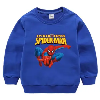 Homem-aranha crianças hoodies crianças sweats criança de roupas de Bebê Meninos Menina roupas de outono Superior t-shirt Criança Sportswear Pulôver