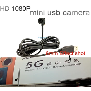 HD1080P Mini USB da Câmara de 3,6 MM/6MM/8MM Opcional micro USB 2.0 MP Câmera de Vigilância de Vídeo UVC Câmera mini Windows Câmara