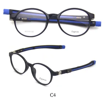 Esporte Super Leve Óptico Quadro De Prescrição Projetada Esportivos, Óculos De Ímã Extensível Cadeia Menino Menina De Óculos Redondos