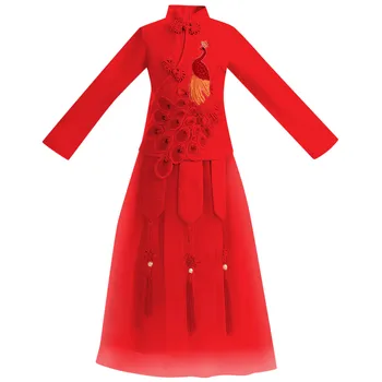 Miúdos Vestidos Para Meninas Lunar, o Ano Novo Chinês Tang Terno Princesa Vestidos de Criança de Bebê, Roupas de Menina vestidos платье 2021