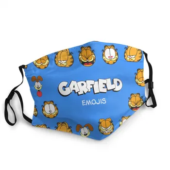 Envio rápido em 3d, Impressão de Garfield, Odie Cartaz Adultos, as Crianças Personalizar Escudo facial Máscara Lavável, Reutilizável Com Pm 2.5 Apto