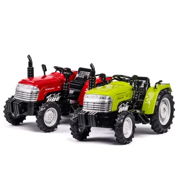 1:32 Carro Novo Modelo De Trator De Brinquedo Carro Diecasts Veículos De Brinquedo De Puxar De Volta O Som Luz Para O Agricultor Crianças Carro De Coleta De Venda Quente