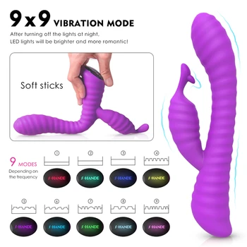 S-MÃO do G-ponto Forte Vibradores de Silicone para as Mulheres Macio Flexível Vagina, Clítoris stimulato Vibradores Adultos Brinquedo do Sexo Masturbador