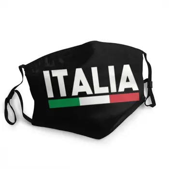 Bandeira Da Itália Reutilizáveis Unisex Boca Máscara Facial Italiano Patriótica Anti Névoa De Poeira Tampa De Proteção Respirador Boca Abafar