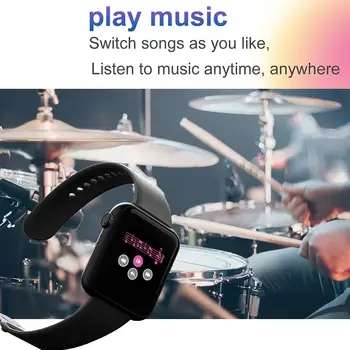 Full Touch Smart Relógio Mulheres Homens Smartwatch Para Android IOS Eletrônica Inteligente Relógio de Fitness Tracker Praça Bluetooth Smart-assistir