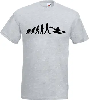 2019 Quente da venda de Moda Evolução de Caiaque Homem T-Shirt Camiseta de Canoa, Caiaque Mens NOVO Todos os Szs Clrs camiseta