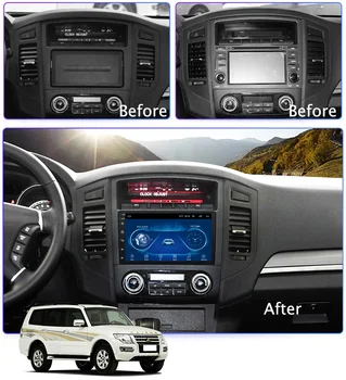 9 polegadas 2,5 D tela de toque do Andróide 8.1 carro dvd de navegação gps Para Mitsubishi Pajero 2006 2007 2008 2009 2010 2011 2012-rádio