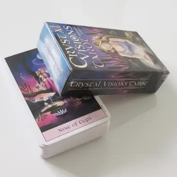Novo baralho de Tarô oráculos cartas misteriosas de adivinhação de Cristal Visões cartas de tarô para mulheres meninas cartões de jogo de jogo de tabuleiro