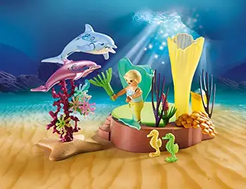 Playmobil 70094 Magic Mermaid Cove com a cúpula iluminada, a partir de 4 anos de idade, Multicolor