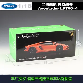 Welly 1: 18 Lamborghini Eventador LP700 Roadster Simulação Liga de Modelo de Carro de Coleta de Dom Decoração brinquedo
