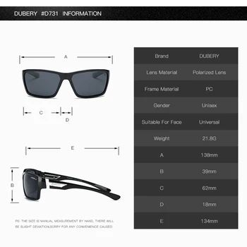 DUBERY Homens Óculos de sol Polarizados Aviação Esporte de Óculos de Sol Para Homens de Pesca de Condução de 2017, com a Marca de Designer Zíper Caixa de 2071