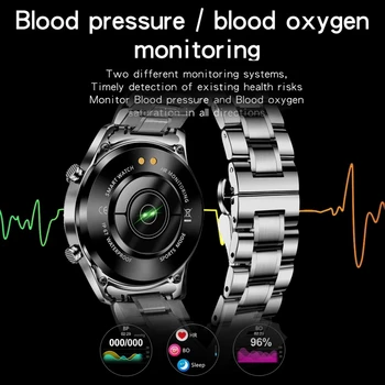 2021 Novo de Luxo Homens Inteligentes assistir Esportes relógio Cheio tela de toque de chamada Bluetooth monitoramento da frequência Cardíaca IP68 à prova d'água Para homens