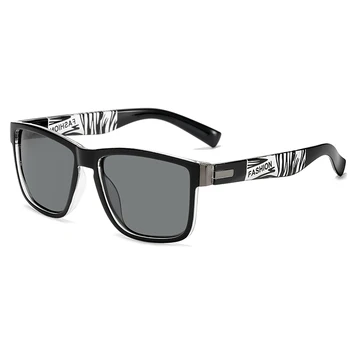 O Design da marca Homens Óculos de sol Polarizados do sexo Masculino Praça de Condução de Óculos de Sol Vintage para Revestimento de Espelho Óculos de sol UV400 Tons oculos de sol