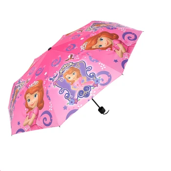 Dos desenhos animados de Disney para Crianças, Guarda-chuva Branca de Neve Congelada Sofia Princess Guarda-chuva de Novo Meninas Aluno Crianças Bonito Proteção UV Guarda-chuva