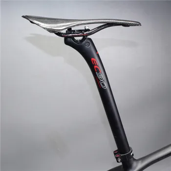 2019 EC90 de carbono MTB bicicleta de estrada leve tubo de selim selim de bicicleta de fibra de carbono tubo de selim de Bicicleta Preto Fosco