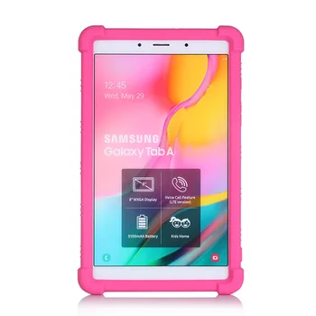 Soft Silicone Para Samsung Galaxy Tab 8,0 2019 Tablet Funda Capa para Samsung SM-T290 SM-T295 8.0 polegadas Coque+Película+Stylus