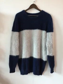 Novo original vison suéter de cashmere homens puro cashmere faixa suéter de camisolas de vison camisola preço de Atacado frete grátis