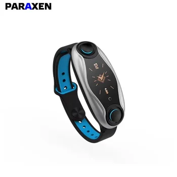 PARXEN T90 smart watch com fones de ouvido Aptidão esportiva Atividade de frequência Cardíaca Tracker Pressão Arterial smartWatch e fone de ouvido 2em1