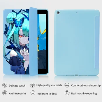 Uma iPad Case Anime Meninas Para iPad 10.2 Casos de Silicone Macio de Volta Funda Capa Protetora iPad 6º 7º 8º Caso de Geração Pro 11 2020