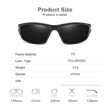Esportes Óculos Polarizados Para os Homens de Condução de Pesca de Luxo, Óculos de Sol Anti-reflexo as Mulheres Óculos de Espelho Tons de de Proteção UV