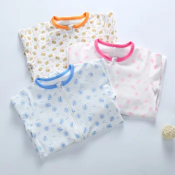 Roupas de bebê Bebê algodão manga longa zíper de uma peça de roupa de meninos e meninas em Casa roupas multi-função Crianças pijama