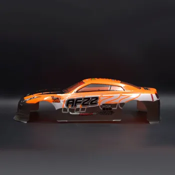 2018 Nova chegada R35 de PVC pintados de shell para 1/10 RC racing drift tamanho de carro 445*185 cm base de roda 260cm