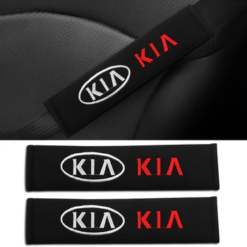 2 pedaços de algodão estilo do carro do cinto de segurança tampa do Auto de caso para o Kia rio ceed cerato sportage alma sorento k2 k5