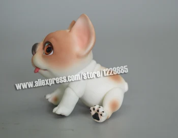 HeHeBJD boneca pet cachorro-dom, cachorrinho pequeno cão de estimação bjd arte de bonecos de brinquedo presentes