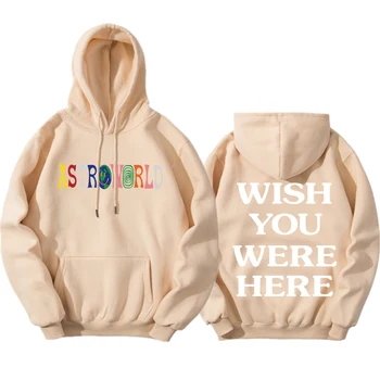 2019NEW Homens hoodies Scott Travis Astroworld queria que VOCÊ estivesse AQUI Moletom moda masculina letra imprimir Capuz Homens e uma mulher Pulôver