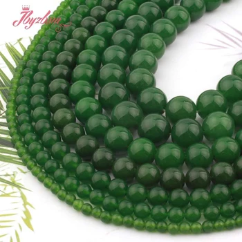 4 6 8 10 12 milímetros Rodada Taiwan Jades Suave Grânulos da Bola Solta Esferas de Pedra Para DIY Colar Bracelats confecção de bijuteria Fio 15