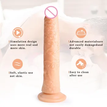 Geléia de simulação pênis pênis grande de produtos do sexo divertido bala galo não vibrador feminino masturbação do pênis otário brinquedos sexuais