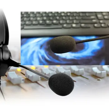 Call Center Fone de ouvido Com Microfone 2.5/3.5 mm Plug Telefone Interfone Fone de ouvido Para Computador Jogo de PC com Controle de Volume