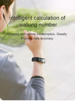 Banda inteligente Bluetooth Pulseira para Monitor de frequência Cardíaca C1S Inteligente Pulseira de Medição da Pressão Arterial de Fitness Tracker Assistir