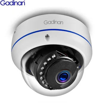 Gadinan 5MP, 3MP 2MP H. 265 Câmera IP Sucurity Vigilância Nocturna do Vídeo da Vândalo-prova ao ar livre da Abóbada do CCTV do DC 12V/48V PoE