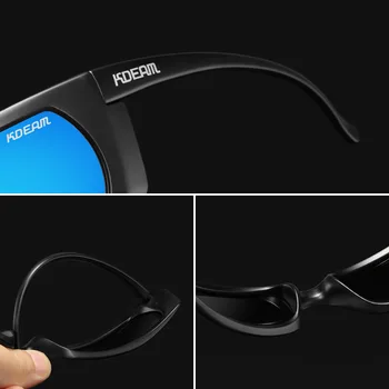 KDEAM 2021 Novo Design TR90 Polarizada Óculos de proteção Óculos de sol de Alta Qualidade da Venda Quente Esportes ao ar livre Tons Gafas de sol UV400 de Condução