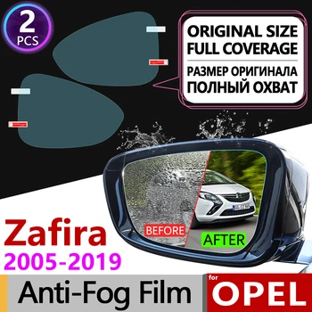 Para Opel Zafira B C 2005~2019 Cobertura Completa de Nevoeiro Filme Espelho Retrovisor Acessórios para Chevrolet Vauxhall Tourer 2009 2017