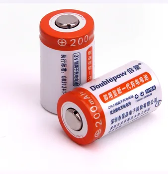 20pcs/muito Alta qualidade 3V 200mAh CR2 recarregável bateria de 3V bateria de lítio recarregável da bateria da câmera