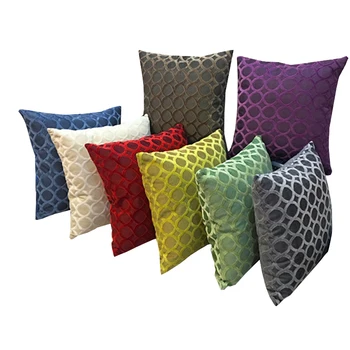 Infinitas desenho jacquard sofá capa de almofada em tecido chenille decorativos jogar travesseiro capa 45x45/55x55cm tamanho