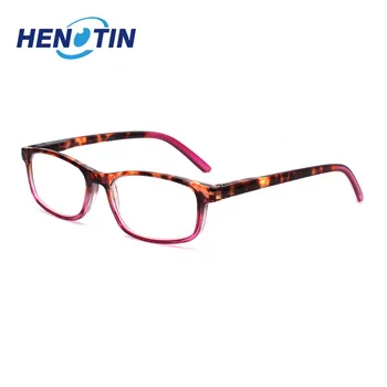 Henotin Unisex Retangular Mola Dobradiça Óculos De Leitura (Dioptria: 0-400, 5 Cores Opcional)
