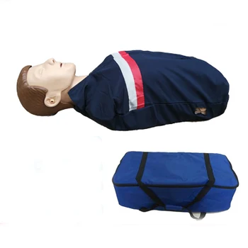 Reanimação cardiopulmonar simulador de respiração artificial, de primeiros socorros e CPR pressionando o ensino do modelo de formação