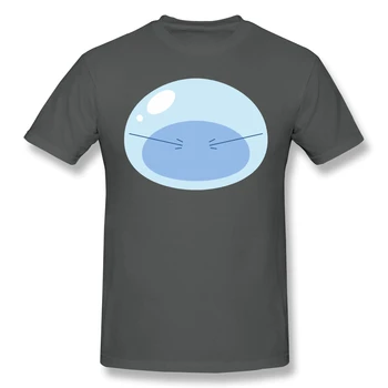 Rimuru Tempestade de Lodo de Forma T-Shirt Engraçada Tees O Pescoço Algodão Que Tempo eu Tenho Reencarnado como um Lodo Roupas Humor T-Shirt
