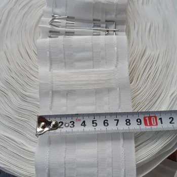 Terminado branco multi-função acessórios cortina de fita fita gancho haste de fita puxe a fita plissada DIY cortina CP137#4