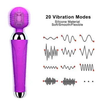 Poderosa Varinha Mágica AV Vibrador Brinquedos Sexuais para a Mulher Estimulador de Clitóris Sexo Loja de brinquedos para adultos do Ponto de G vibratoria Vibrador para mulher
