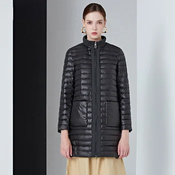 WYWAN 2020 novas leve para baixo jaqueta mulheres comprimento médio das mulheres inverno estilo coreano de mulheres casacos
