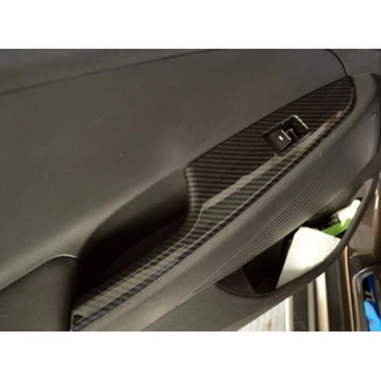4Pcs de Fibra de Carbono, Interior Adesivos de Janela Interruptor do Painel de botões do Interruptor de Guarnição Acessórios para Hyundai Tucson-2020
