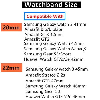 Correia de relógio Para Samsung Galaxy Watch 3 45mm 41mm Pulseira Milanese Loop Banda Para Samsung Galaxy 46mm Engrenagem S3 Active 2 44mm Correia