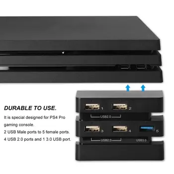 Profissional de 2 a 5 de Hub Hub Adaptador de extensão do Console de Acessórios de Alta Velocidade USB 3.0 2.0 para o Playstation4 PS4 Pro Console de Jogos