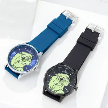 Rei Leão Corajoso Mens Quartzo Relógio De Pulso Masculino Preto Azul Banda De Silicone Impermeável Relógios Topo Do Tempo Legal De Desporto Relógios Montre Homme
