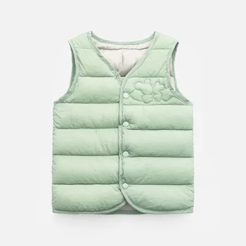 Desenho infantil para baixo algodão colete de inverno, estilo a meninos e Meninas colete de Bebê de algodão colete CT073