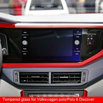 9H vidro temperado filme para a Volkswagen vw polo/VW Polo 6 Descobrir Mídia 8polegada 2018 2019 carro GPS de navegação de tela